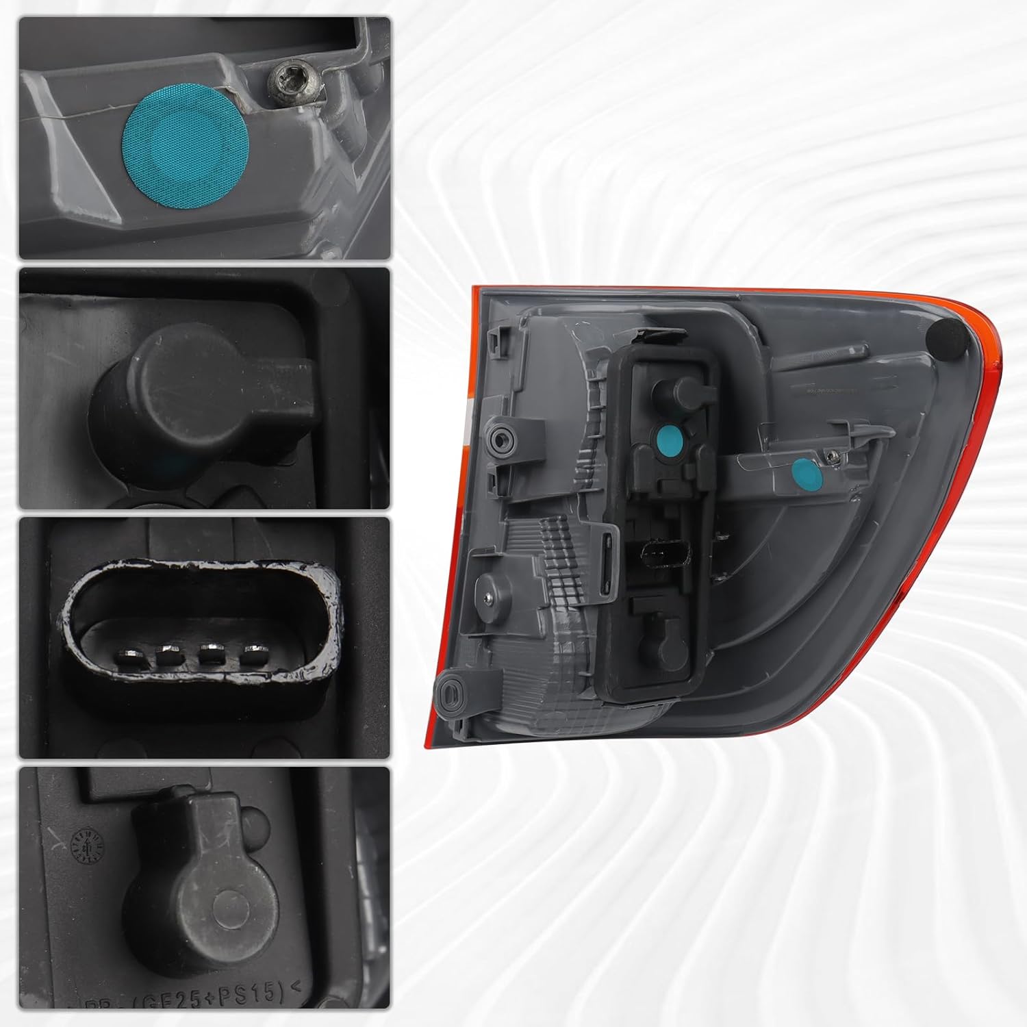 Outer Tail Light Lamp Assembly Compatible for 2011-2017 BMW X3 F25 Left Driver Side 63217220241 63217217311