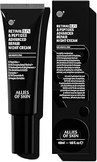 Retinal 0.1% Peptides Repair Night Cream with 0.1% Encapsulated Retinal, 6 Peptides, 2% Ornithine & EGCG Complex, 8.7% Ceramides & Omegas Complex