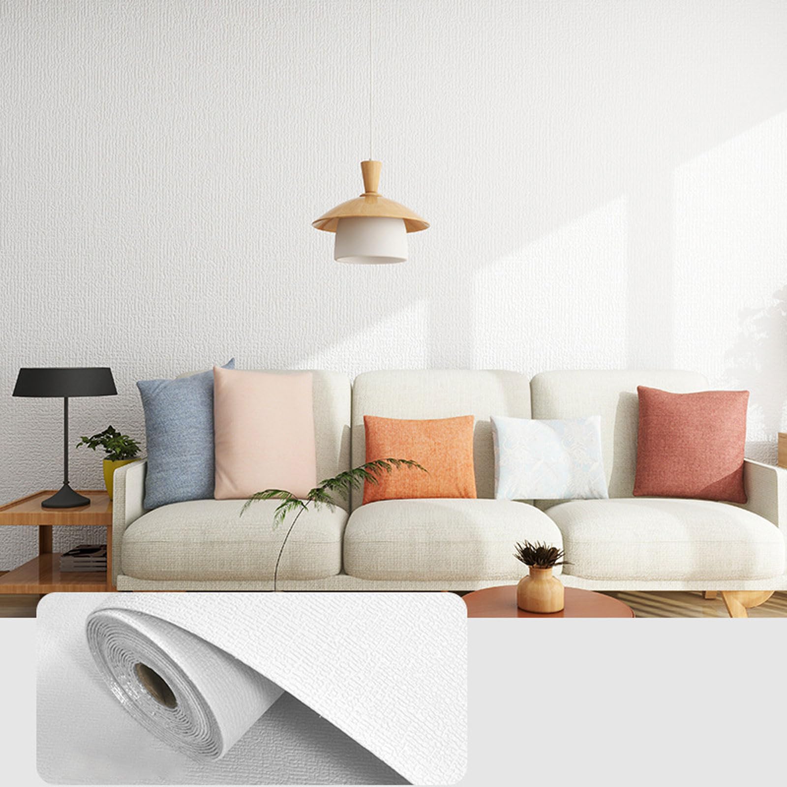 Byterunning White Self Adhesive Thermal Insulation Wallpaper,Peel And Stick Textured Wallpaper,3D Wall Insulation Panels Thermal,Room Cold-Proof,Thicken,Waterproof,For Wall Decor,Ceiling,Tv Background