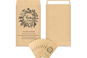 Fumete 50Pcs Retro Kraft Paper Seed Packets No Seeds