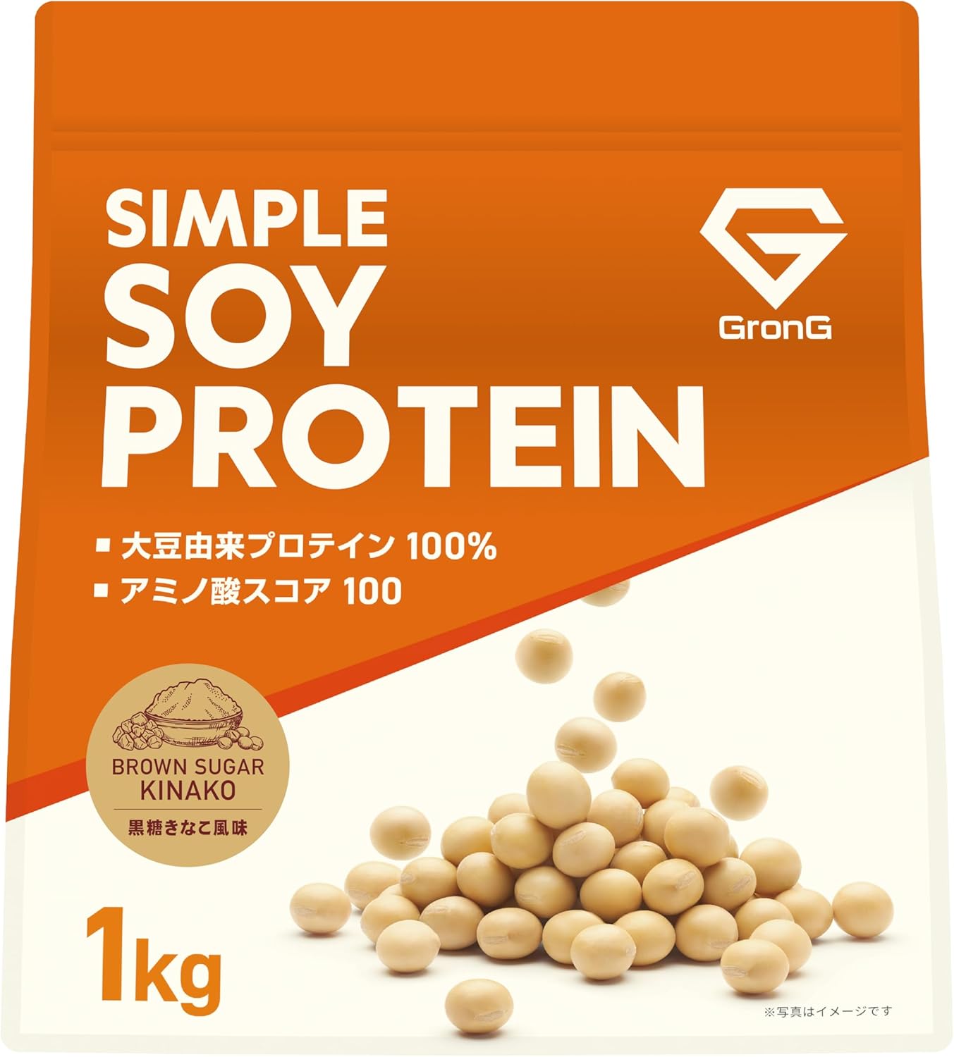 ソイプロテイン　黒糖きなこ風味