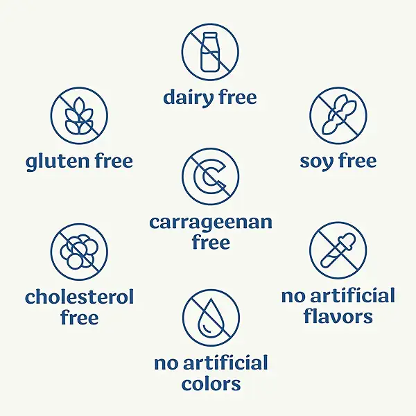 Silk Almond Milk, Original, Dairy Free, Gluten Free, Seriously Creamy Vegan Milk with 50% More Calcium than Dairy Milk, 64 FL OZ Half Gallon 6