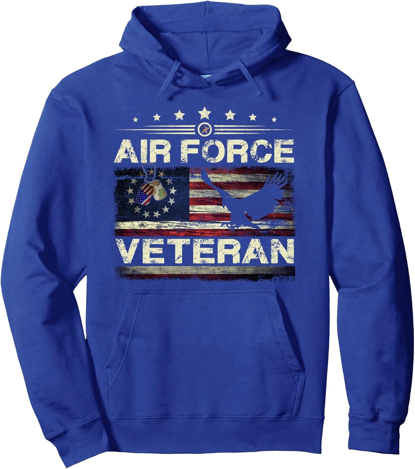 Veteran US Air Force Tshirt - American Betsy Ross Flag Pullover Hoodie