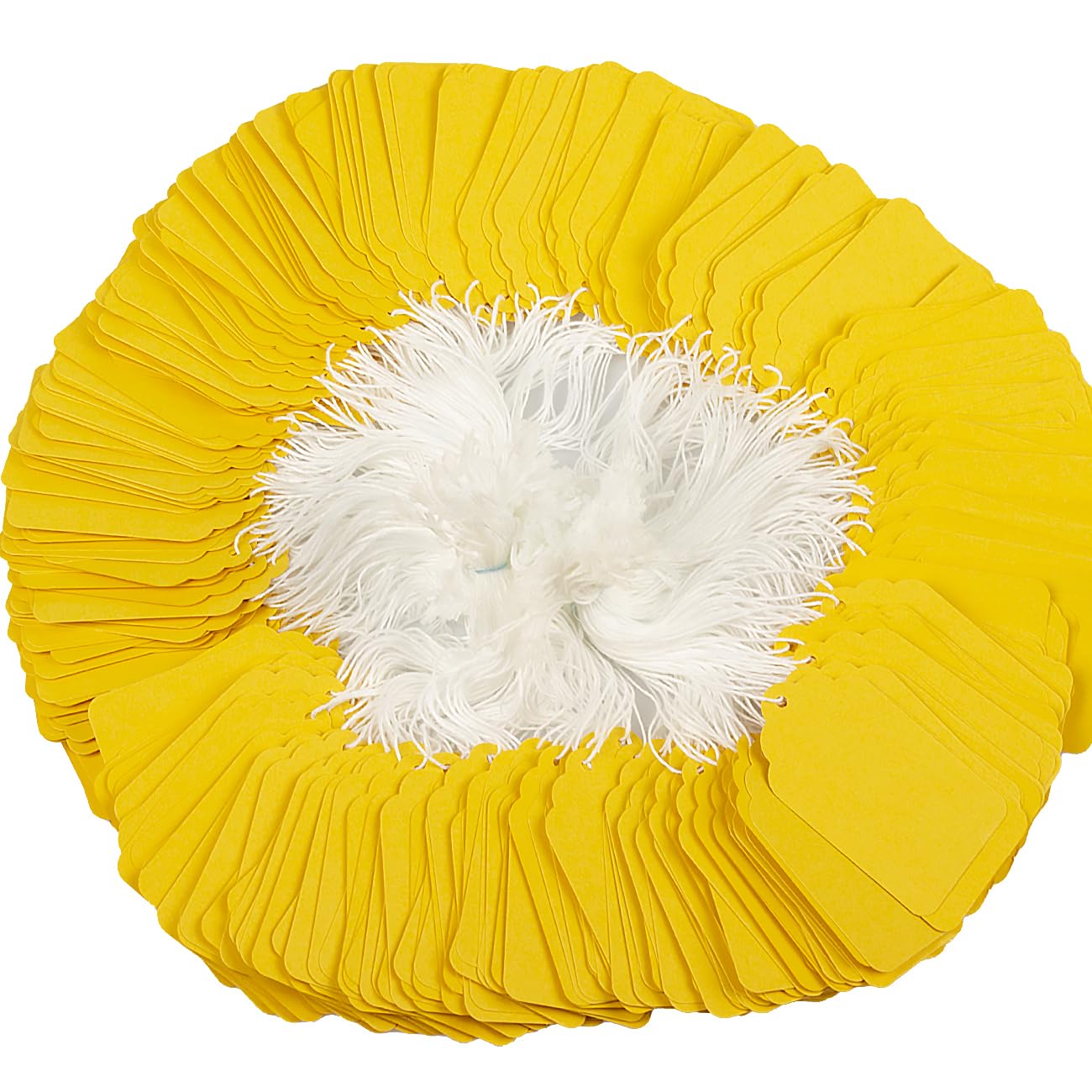 500pcs Paper Gift Tags with String Attached, Blank Price Tags, Idear for Product Jewelry Clothing Arts & Crafts DIY Gift Decorations(2.75"x1.57",