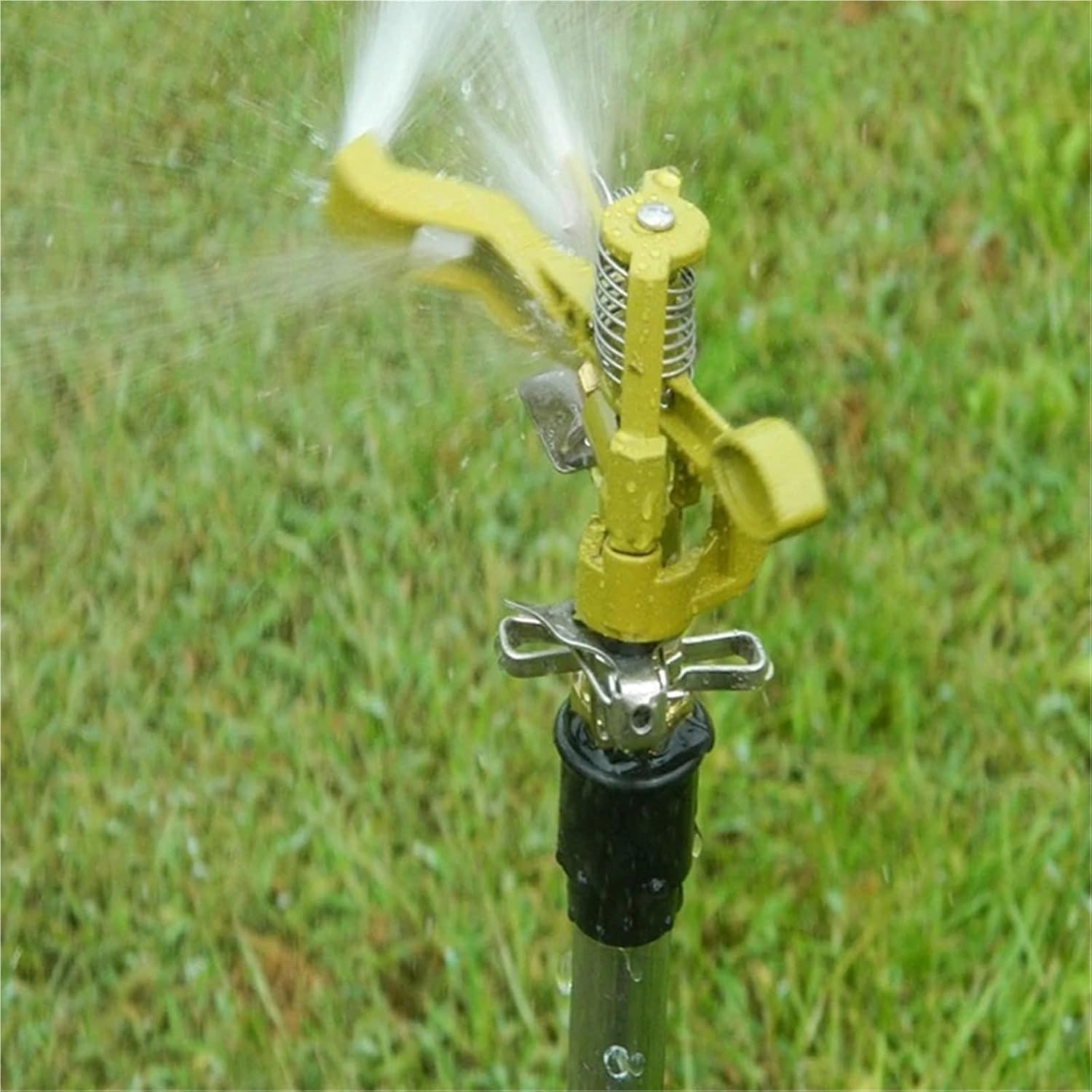 Suitable for Rotating Rocker Arm Nozzle Sprayer Connector Copper Garden Irrigation Sprinkler Gardening Tools 1pcs 1/2 Inch Sprinkler(White)
