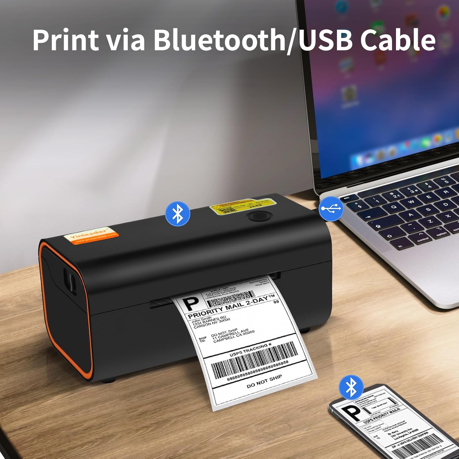 Nyomtató teljes nézet és papírvezetők