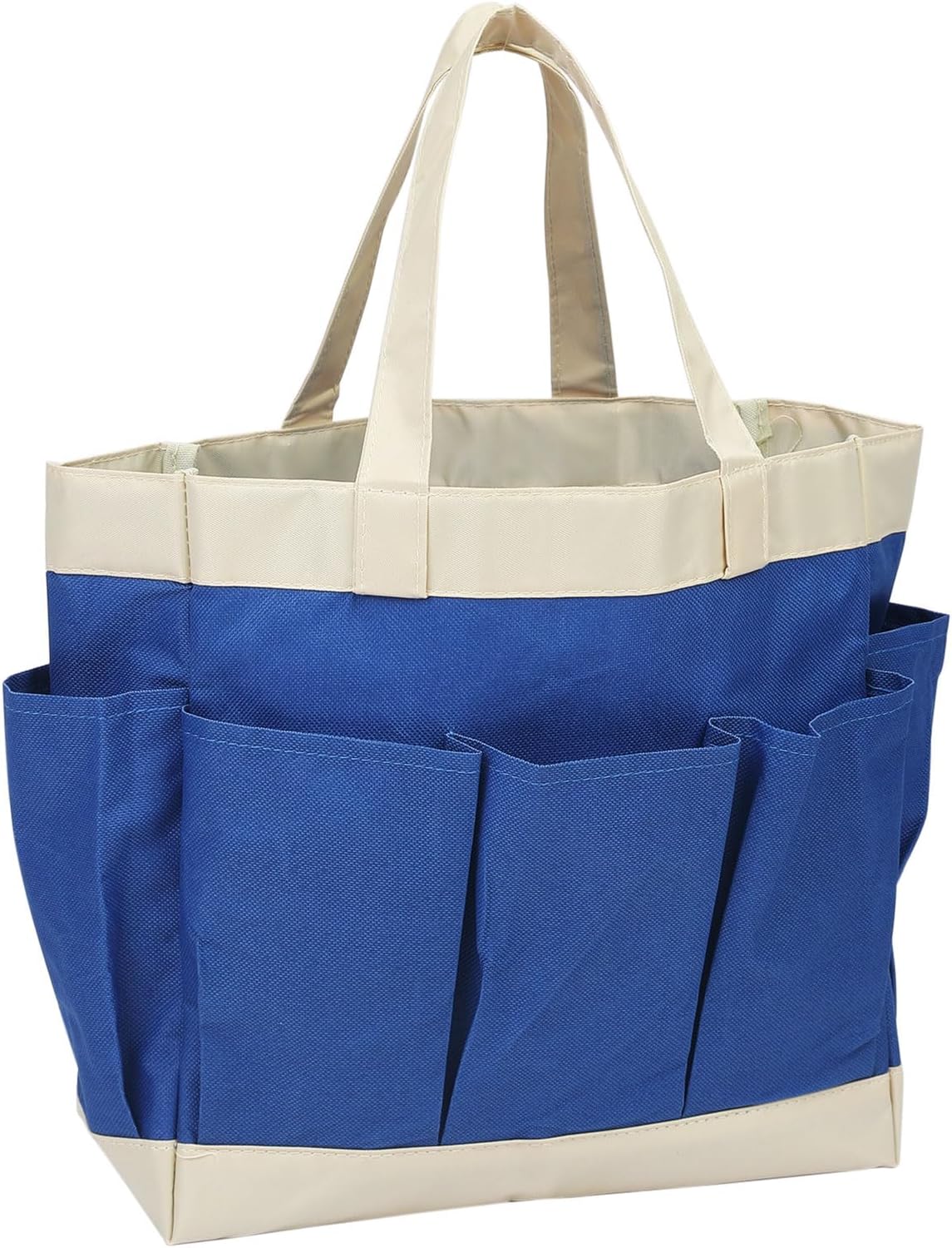 HARFINGTON Garden Tool Bag 11.2" x 5" x 11" Large Oxford Waterproof with Pockets Garden Tote Bag Gardening Plant Tool Organizer Storage Carrier Store for Outdoor Women Men, Green