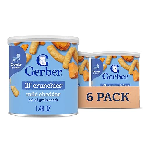 Gerber Graduates Lil 'Crunchies, Cheddar suave, 1.48 oz (6 unidades)