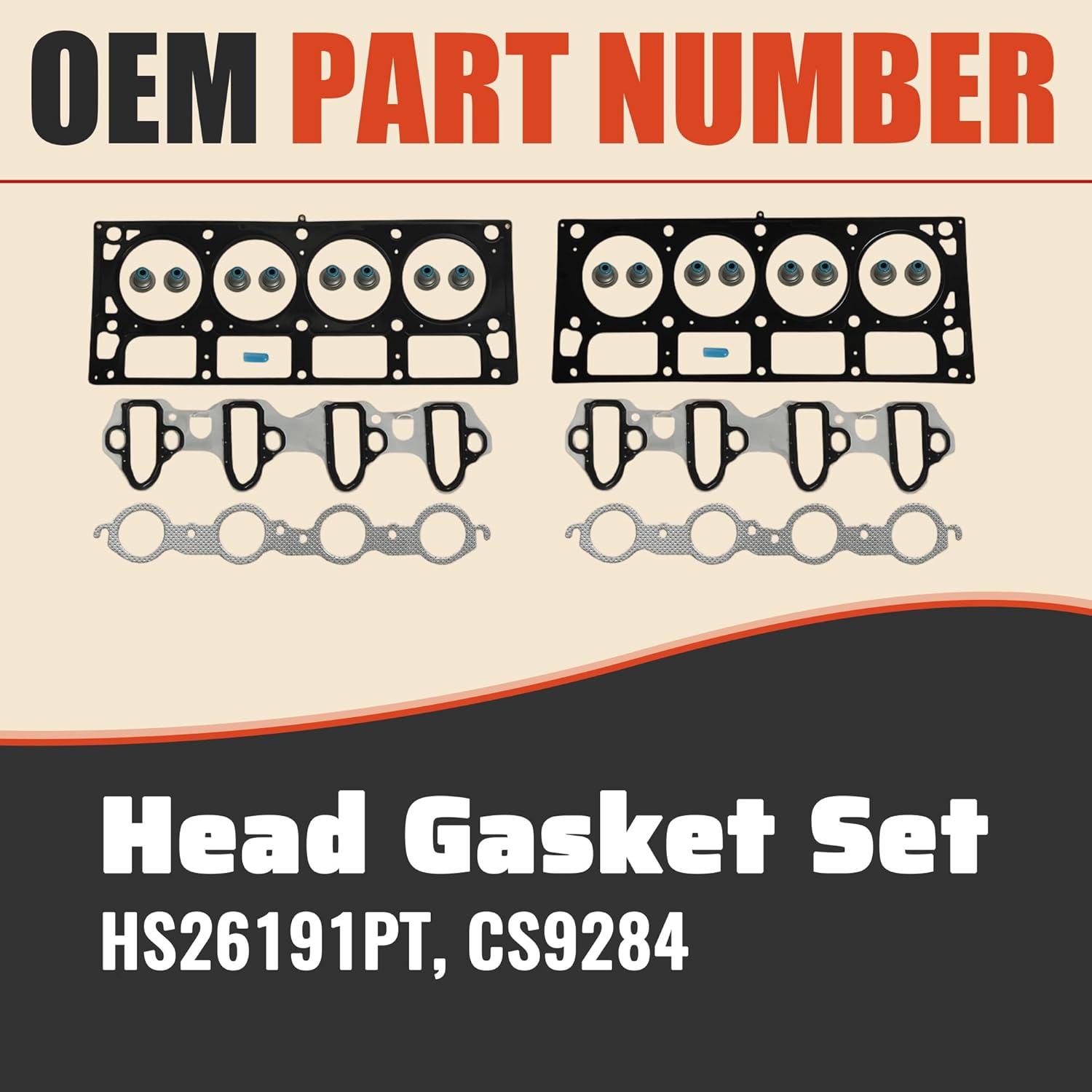 5.3 NON AFM DOD Disable Camshaft Lifter Kit & Head Gasket Set Oil Pump Fit For Chevy Avalanche Silverado Suburban Tahoe GMC Sierra Envoy Yukon Buick Rainier Saab 5.3L V8 2007-2013 12625437 12499225