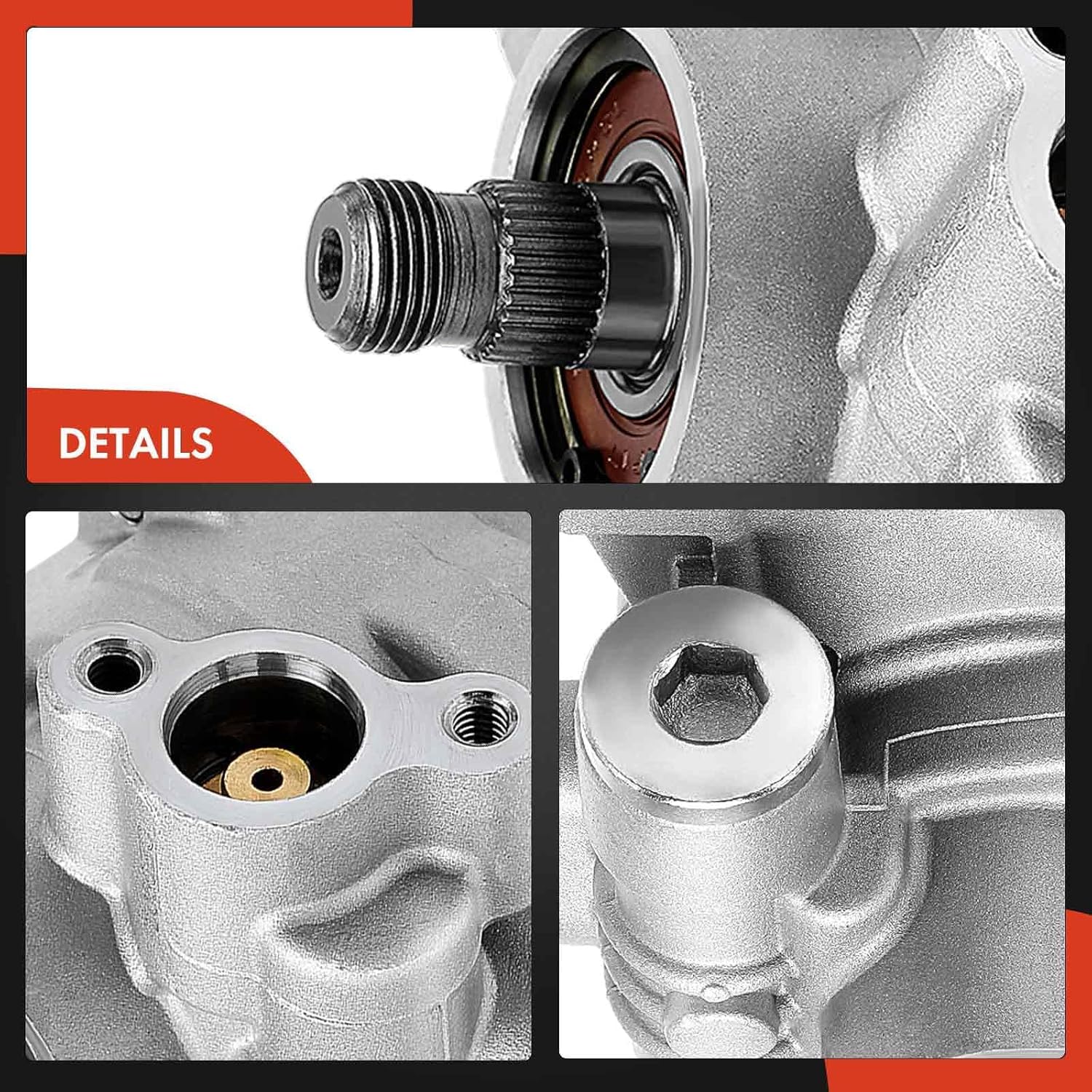 A-Premium Power Steering Pump, Compatible with Acura TL 2007-2008, 3.5L, Replace # 56110RDBA01