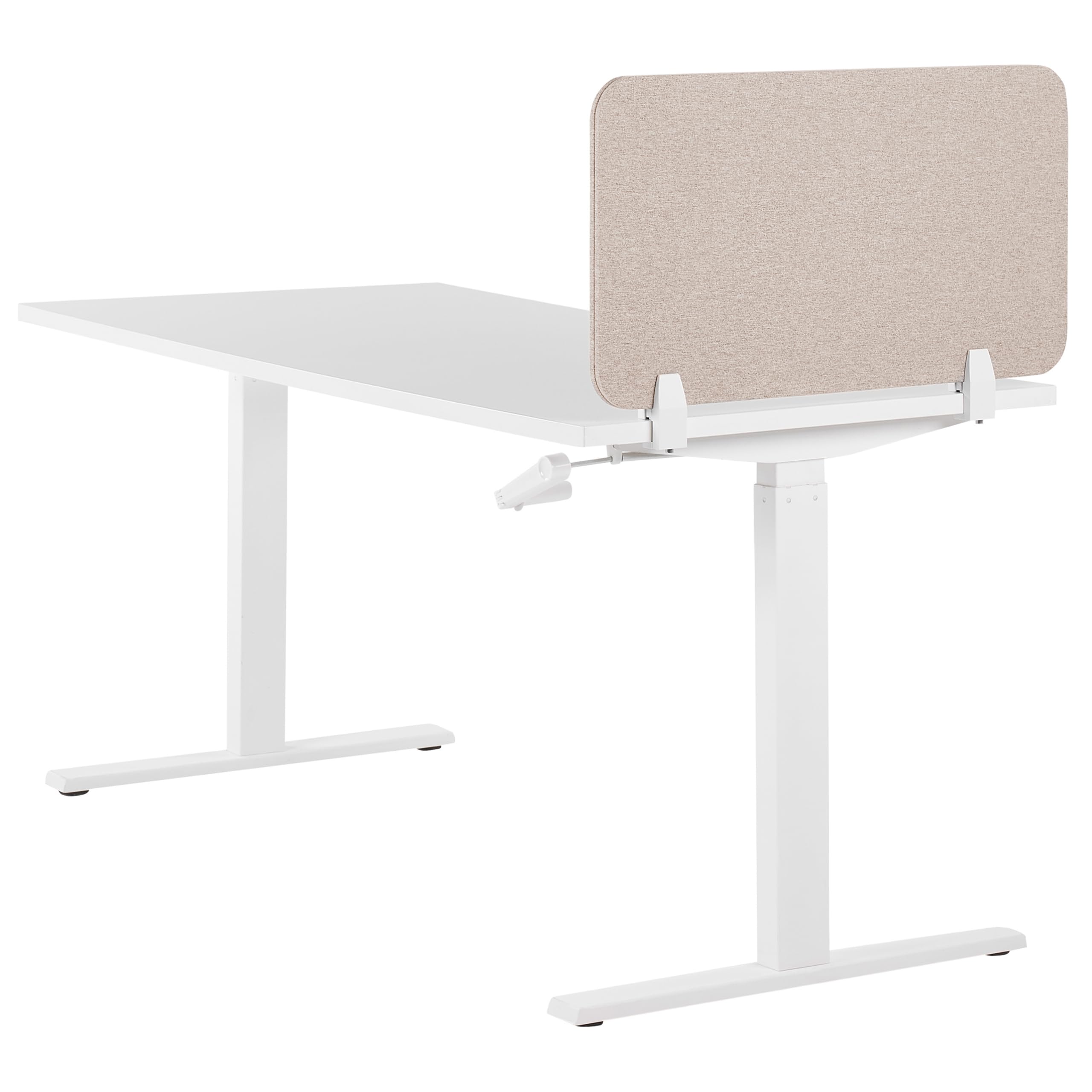 Schreibtisch Trennwand Akustik Polster beige 80 x 40 cm Schallschutz Wally