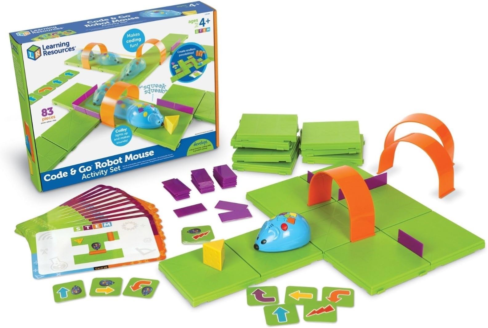 Learning Resources LER2831 Learning Resources Programming Robot Mouse Activity Set for Toddlers