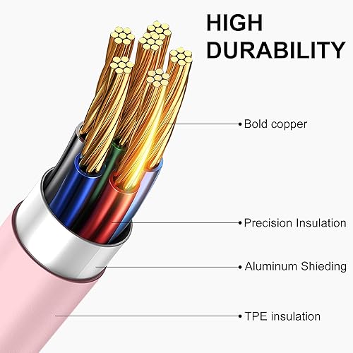 Miniatura 7 de Cable para CarPlay de iPhone para automóvil, cable de carga para automóvil, cable USB A a Lightning de carga rápida y transferencia de datos para