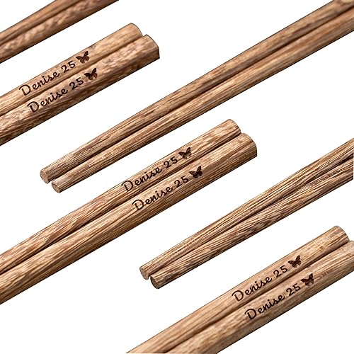 40 palillos de madera personalizados con bolsas de organza, palillos de madera grabados personalizados boda, inauguración de la casa, aniversario,