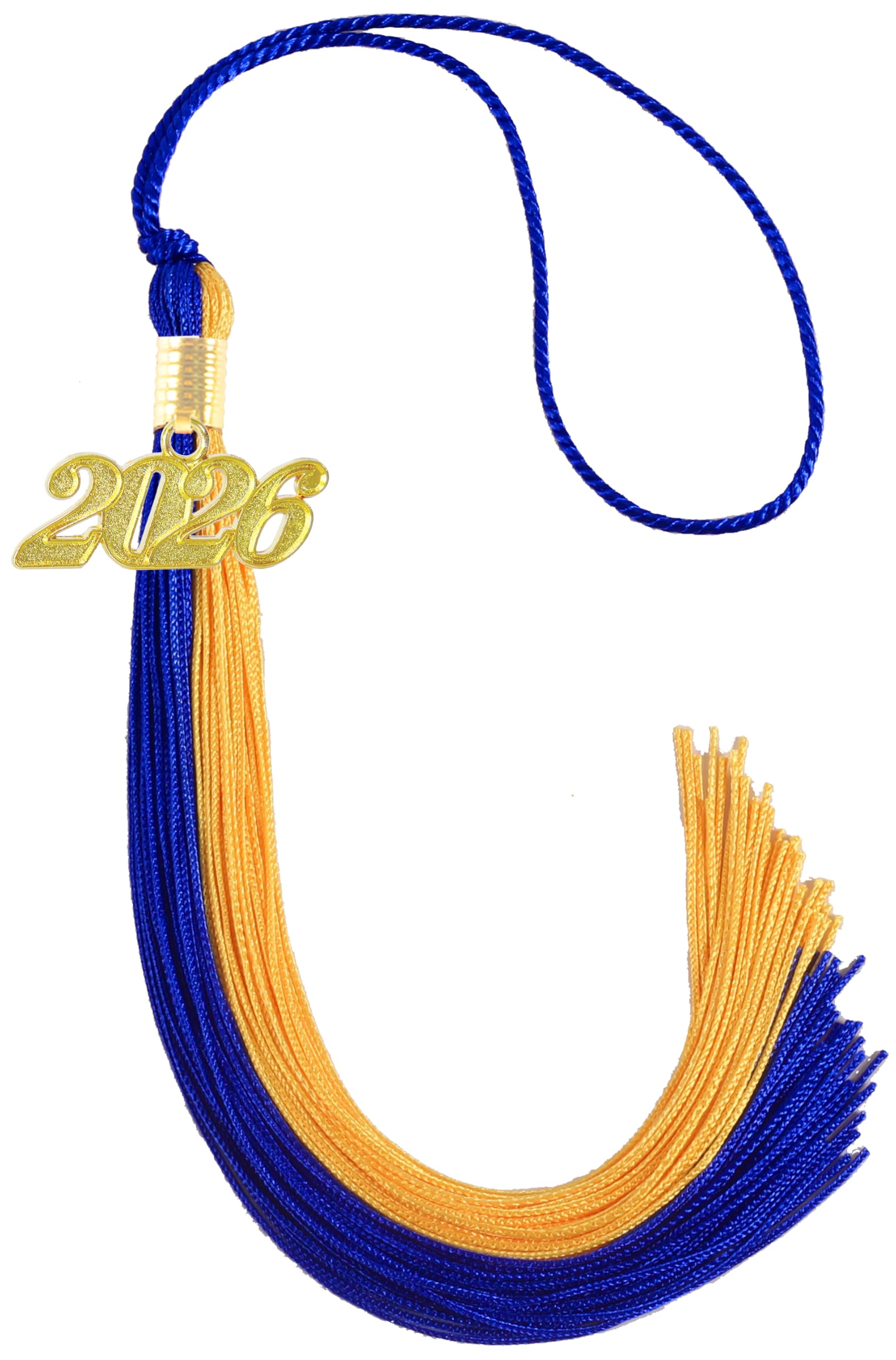 Blue and Gold Graduation Tassel 2026 for Grad Cap and Graduation Ceremony Accessory Decoration