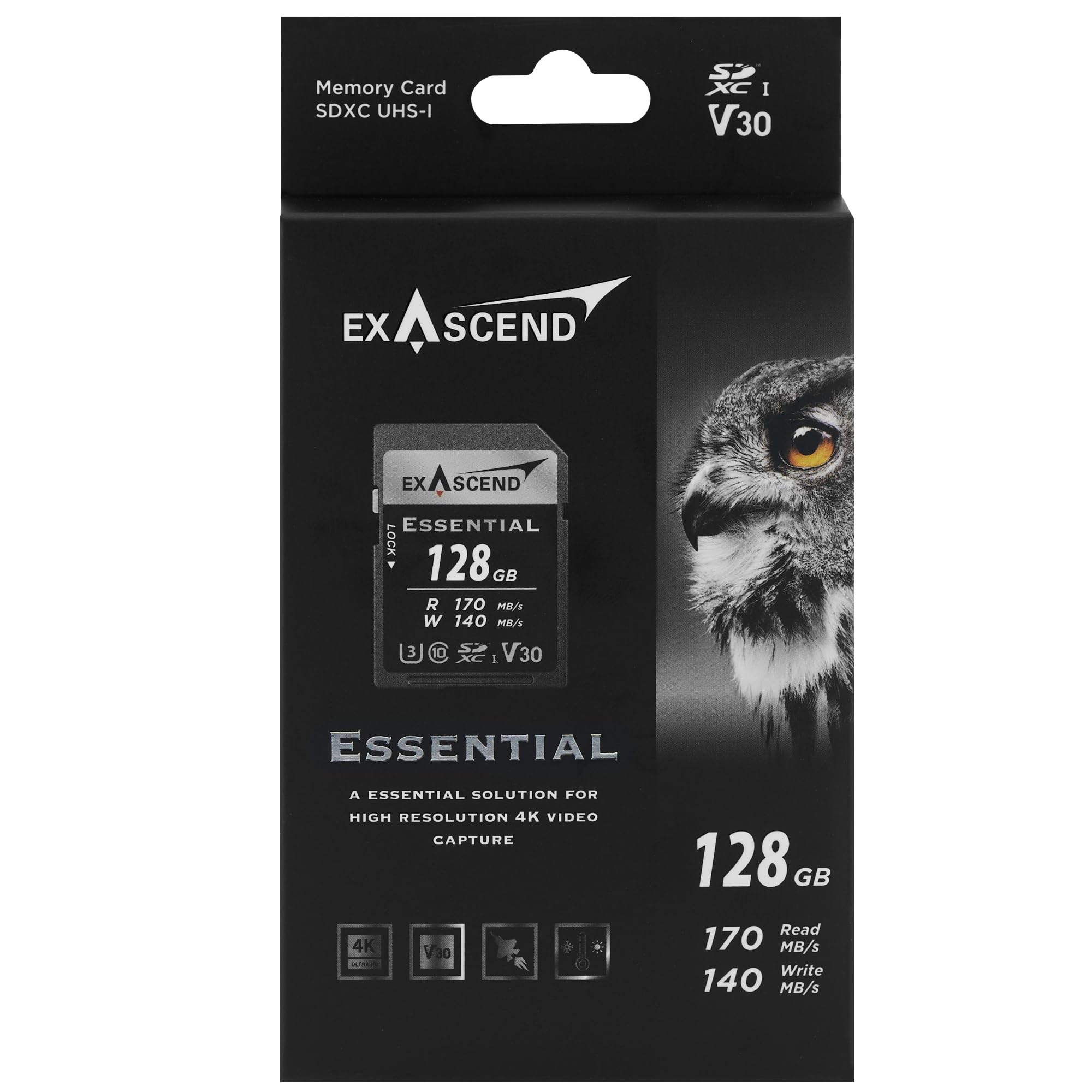 Exascend Essential UHS-I SD Card(V30) 128GB