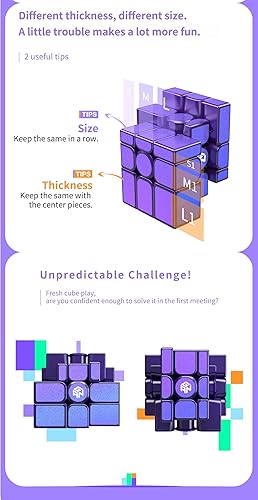 Miniatura 4 de CuberShop GAN Mirror M Cube recubierto UV, nueva versión 2022, espejo magnético, rompecabezas de cubo magnético de velocidad 2022 de 3 x 3, cubo