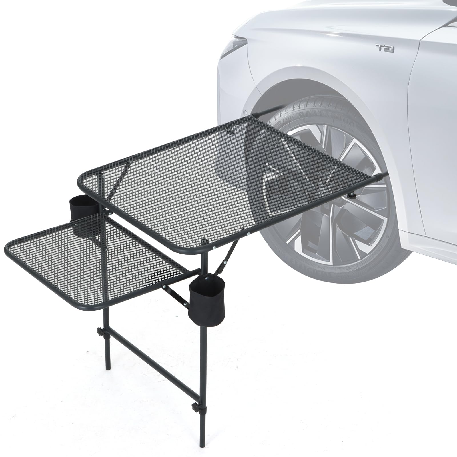 Nice C Tailgate Table, Car Desk, Tailgate Table, Car Camping, Camping Tables, Overlanding Gear, Vehicle Tables, Adjustable Height & Length, Lightweight