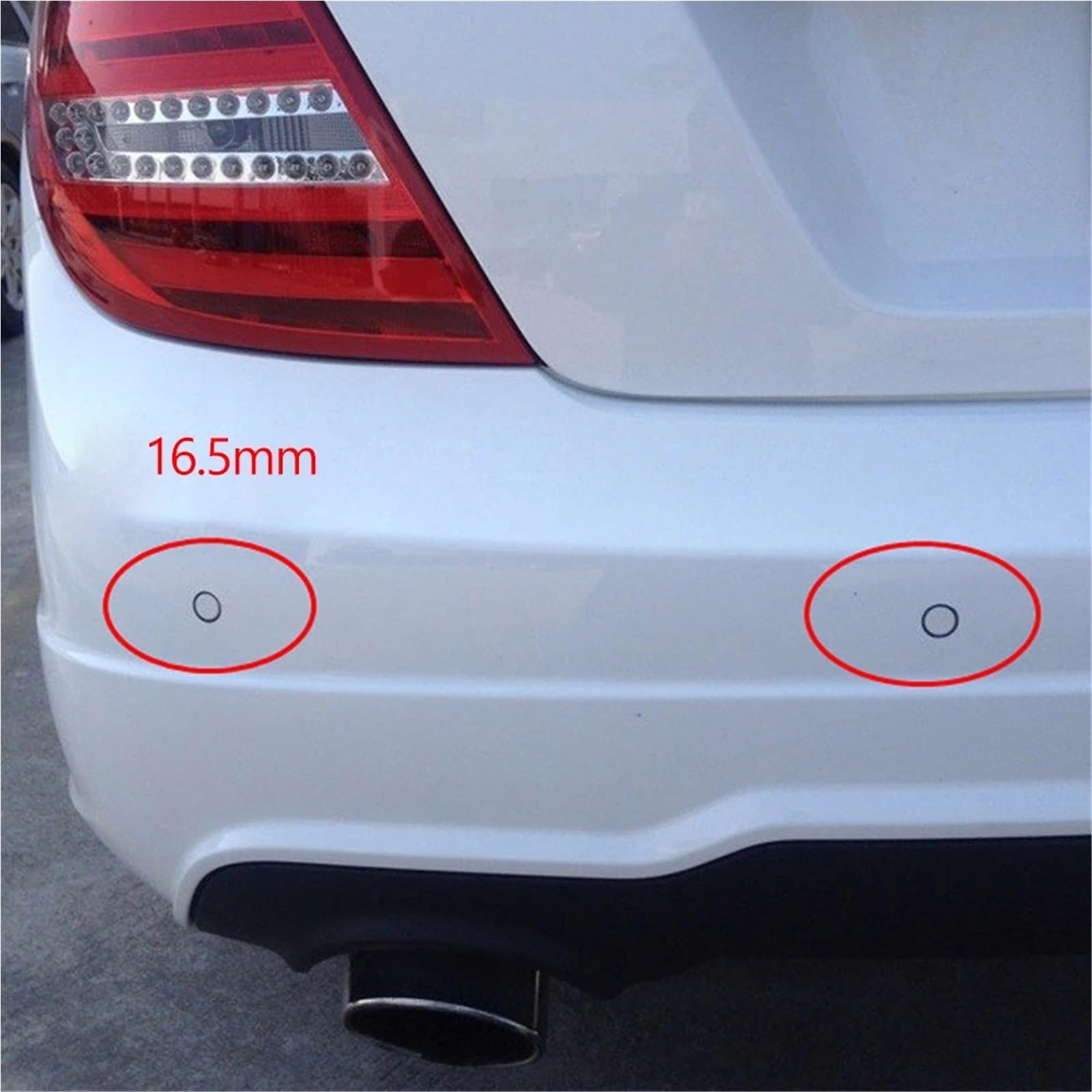 4 Sensori Radar Retromarcia Auto Sensori Parcheggio Rilevatori Cicalino Sistemi Assistenza Con Sonda Per Terra Kit 12 V Controllo Universale Distanza Sensore Retromarcia(Silver)