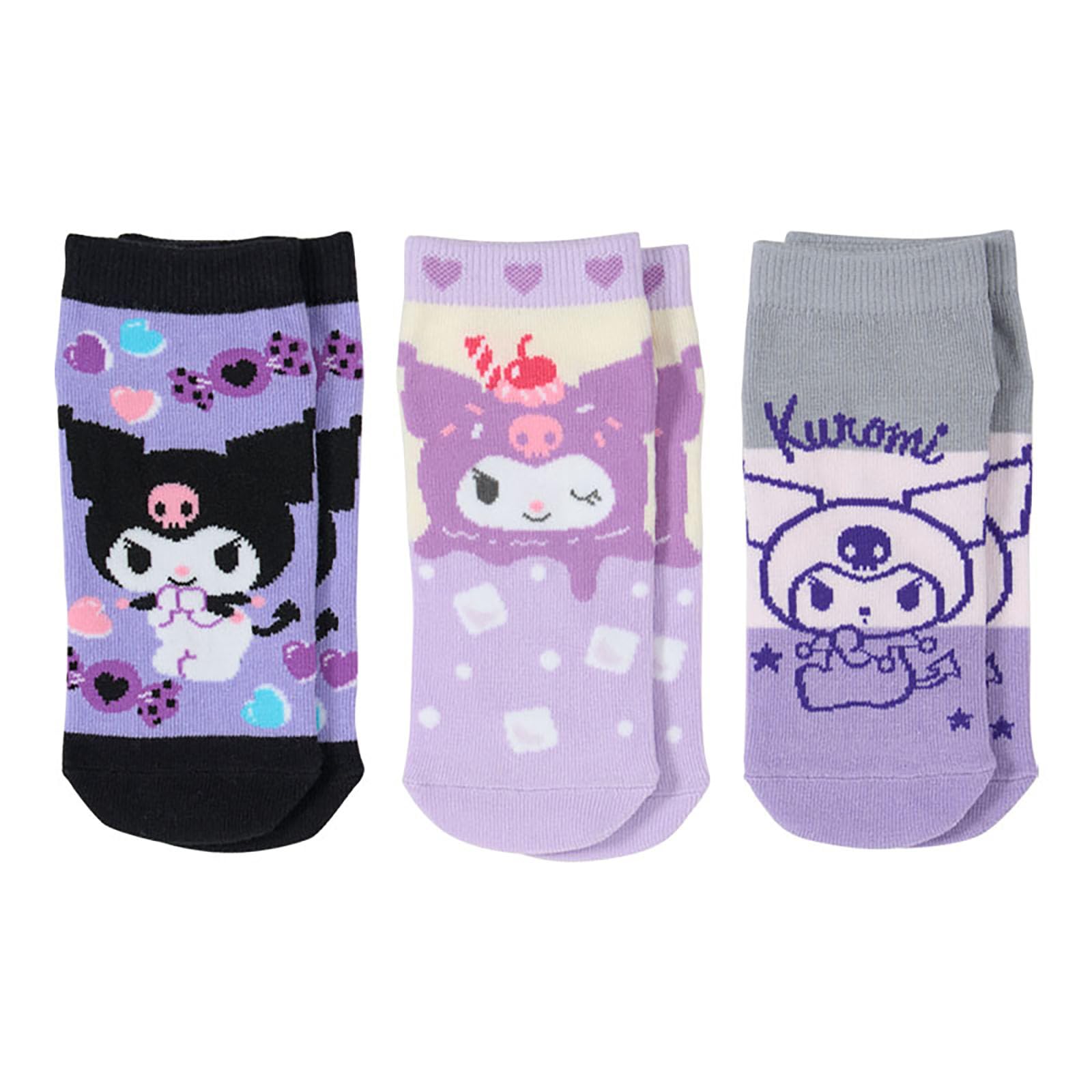 サンリオ(SANRIO) キッズスニーカーソックス3足セット クロミ 16-18cm 689670