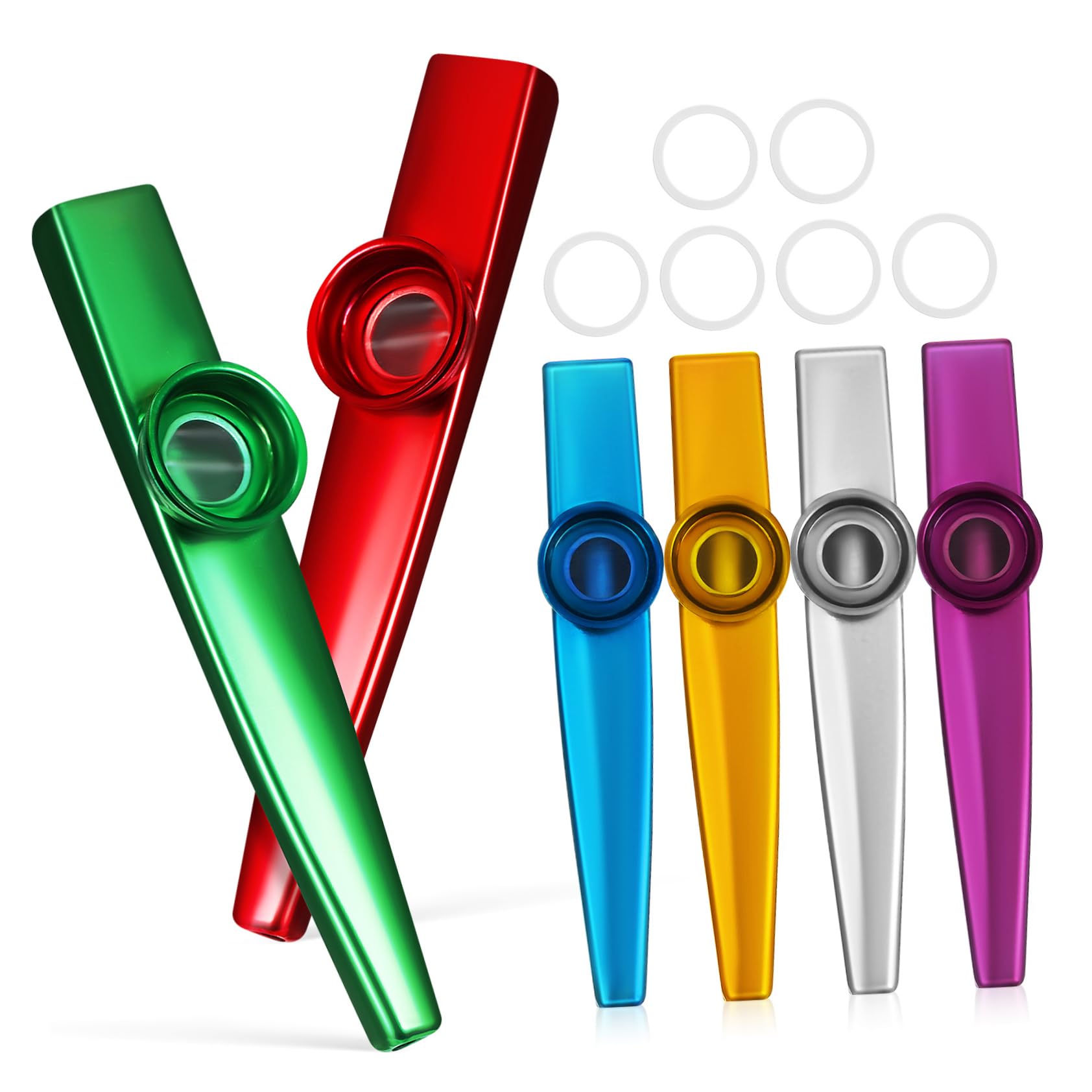 BESPORTBLE Beginner Kazoos 6-piece Kazoo Set for Boys and Girls Adults for Parties and Musical Exploration