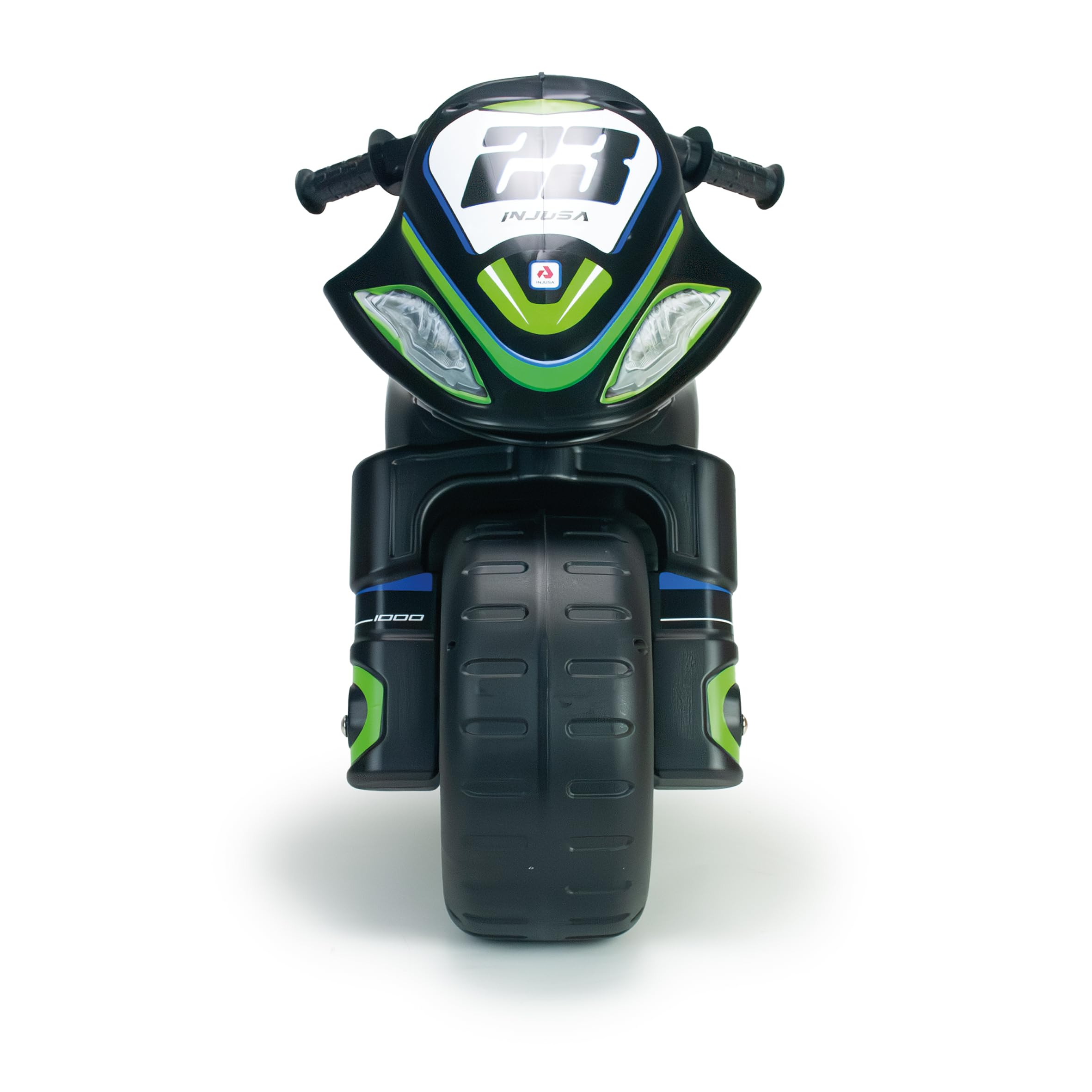 Jeździk Motocyklowy Dla Dzieci Winner XL – Czarny Motorek Biegowy Dla Dzieci Od 4 Do 7 Lat – Stabilny, Sportowy i Bezpieczny – Wyprodukowano w Hiszpanii - INJUSA