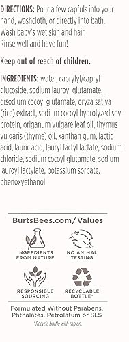 Miniatura 4 de Burts Bees Baby Shampoo  Wash Jabón de bebé libre de fragancia y sin desgarros  Botella de 12 onzas