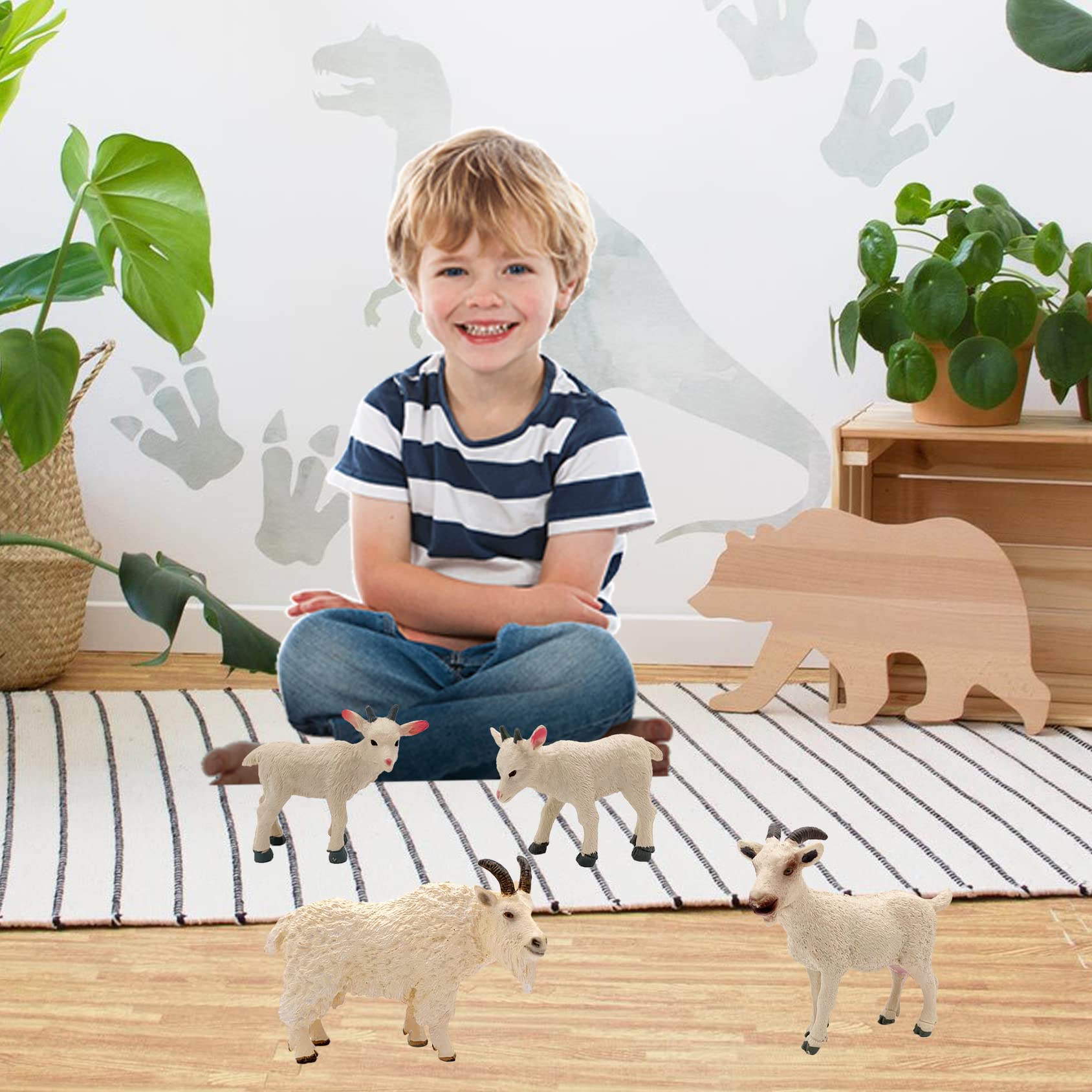 Goat Figurines - Cute Animal Toys for Kids & Gifts -5