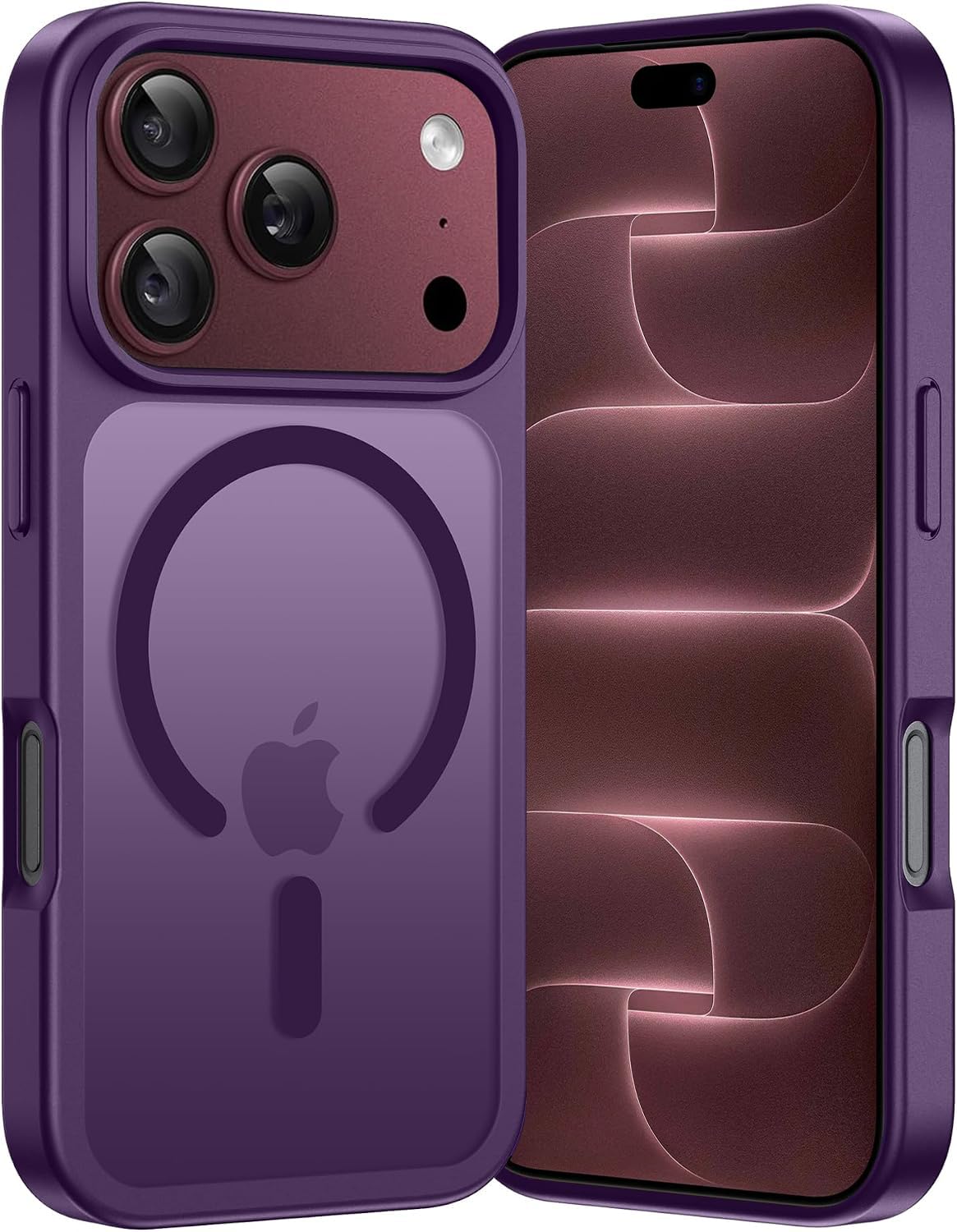 Elzzi Magnetic Magsafe for iPhone 18 Pro Max/iPhone 17 Pro Max Case (Compatible with MagSafe) Slim Translucent Matte Shockproof with Anti-Fingerprint Phone Case, Burgundy — Amazon image 11