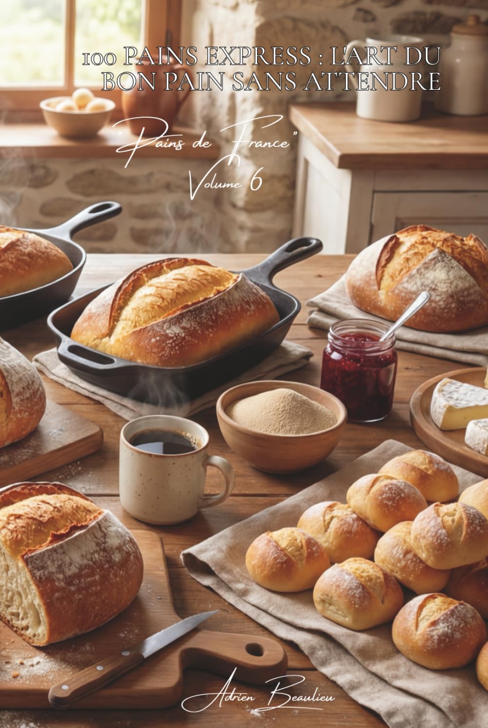 100 pains express : l'art du bon pain sans attendre: Sans pétrissage, à la bière, au yaourt... le pain quotidien sans contrainte (SÉRIE BOULANGERIE & ... - Sous-série "Pains de France" (8 livres))