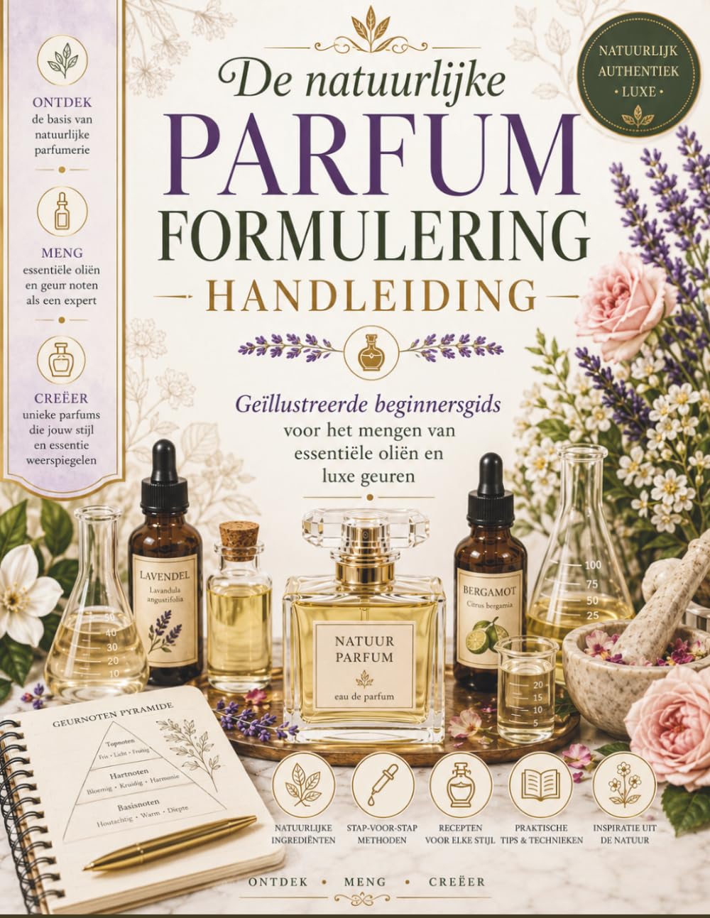 De natuurlijke Parfum Formulering handleiding: Geïllustreerde beginnersgids voor het mengen van essentiële oliën en luxe geuren