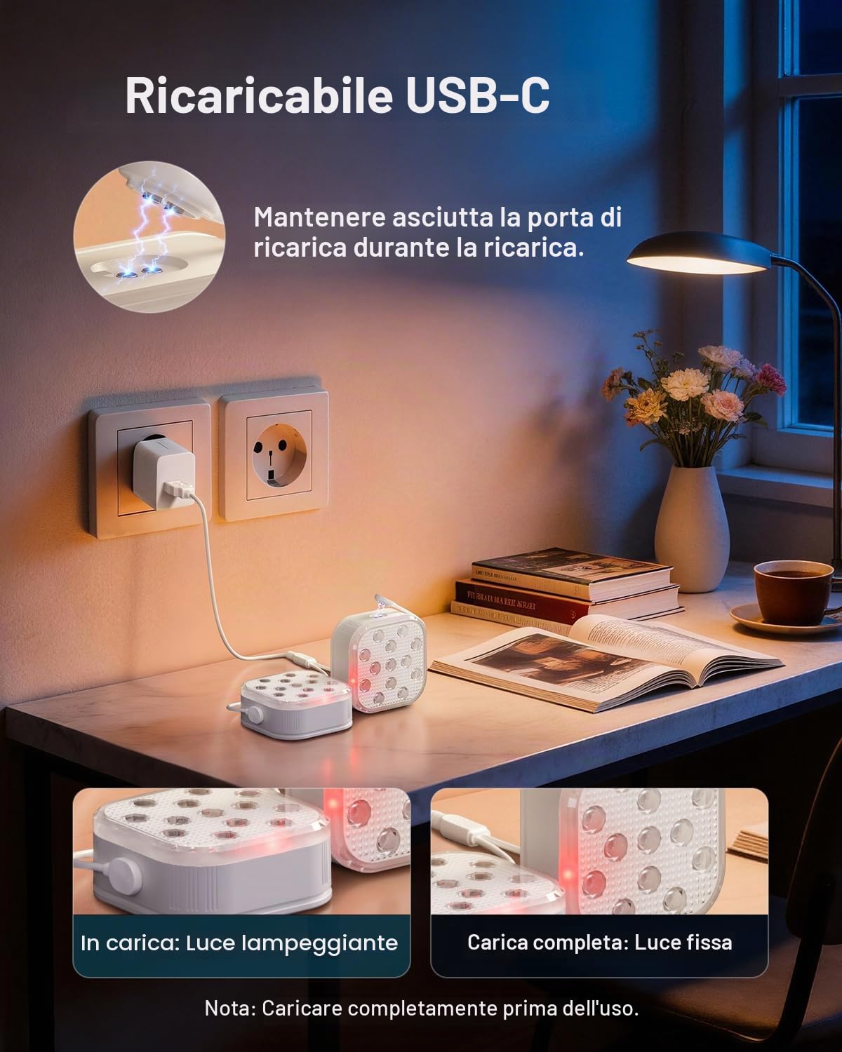 SoulBay Luce Piscina Subacquea 4 pezzi, LED Lampada Piscina Magnetica Ricaricabile Impermeabile Telecomando 16 Colori 6 Modalità RGB, Spot Piscina Decorazioni per Piscina, Spa, Bagno, Acquario e