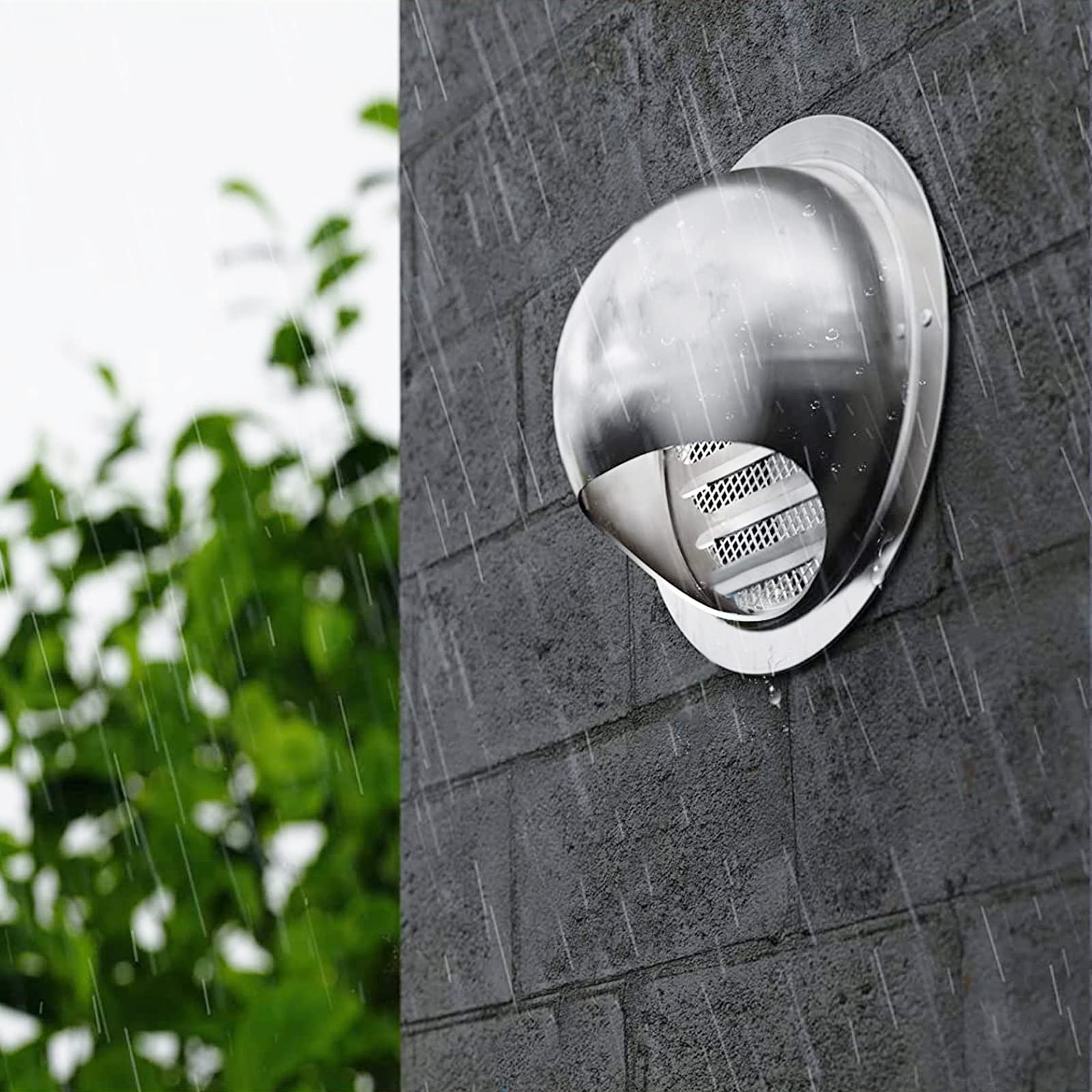 Zykuosus Weatherproof Louvered Ventilation Cover - Durable External Air Vent Cap For ryer and Extractor Systems