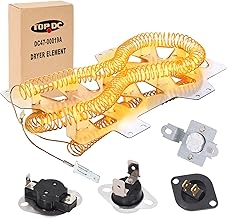 【2025 Upgraded】TOPDC DC47-00019A Dryer Heating Element for Samsung DV45H7000EW/A2, DV42H5000EW/A3, DV48H7400EW/A2 & More | Includes Thermal Fuse, Thermostat