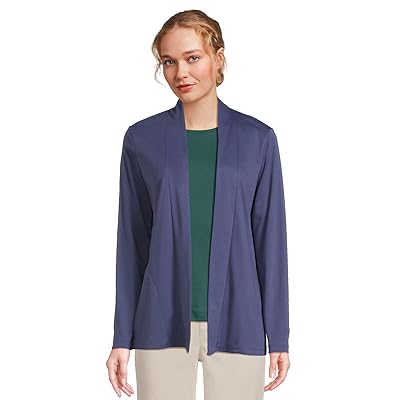 L.L.Bean Pima Cotton Open Cardigan With Pockets Women