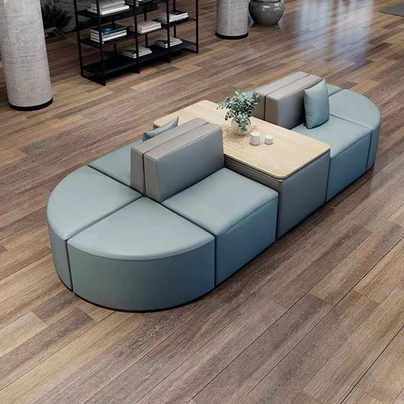 Genérico Sofá Modular, Sofá de Oficina sin Ensamblaje es Adecuado para Centros Comerciales, Escuelas, Recepción de Oficina, Juegos, Salones, se Admiten Mascotas