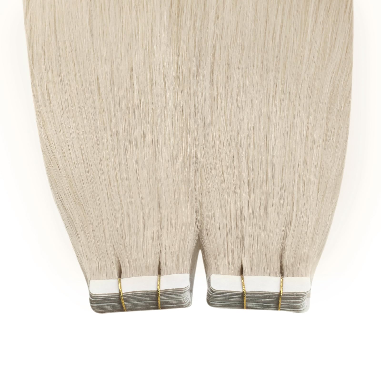 Ugeat Tape Extensions Echthaar Blond,Tape in Extensions Echthaar Blond,Invisible Tape-in Haarverlängerungen Platinblond,Tapes Extension Platinblond,fur Glatt Haare,30 cm,60A,30g,20 Stück