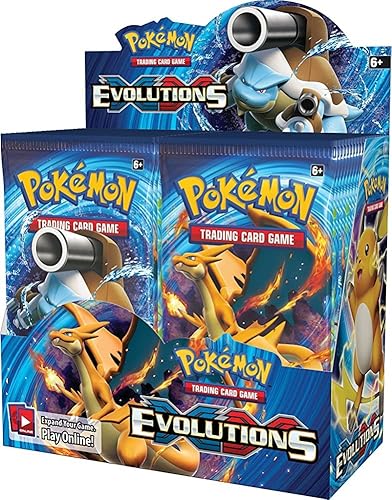 Caja de refuerzo sellada de fábrica de juego de cartas intercambiables XY Evolutions de Pokémon - 36paquetes de 10cartas cada uno versión inglés