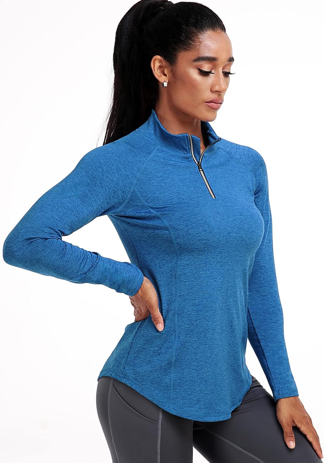 CADMUS Women's Long Sleeve Shirts for Workout Athletic Hiking Shirts Yoga - Image 3