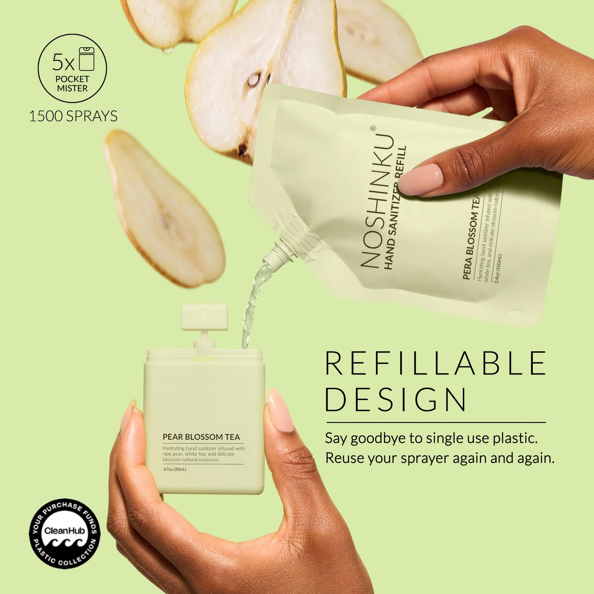 Amazon.com : Noshinku - Refillable Hand Sanitizer Discovery Trois