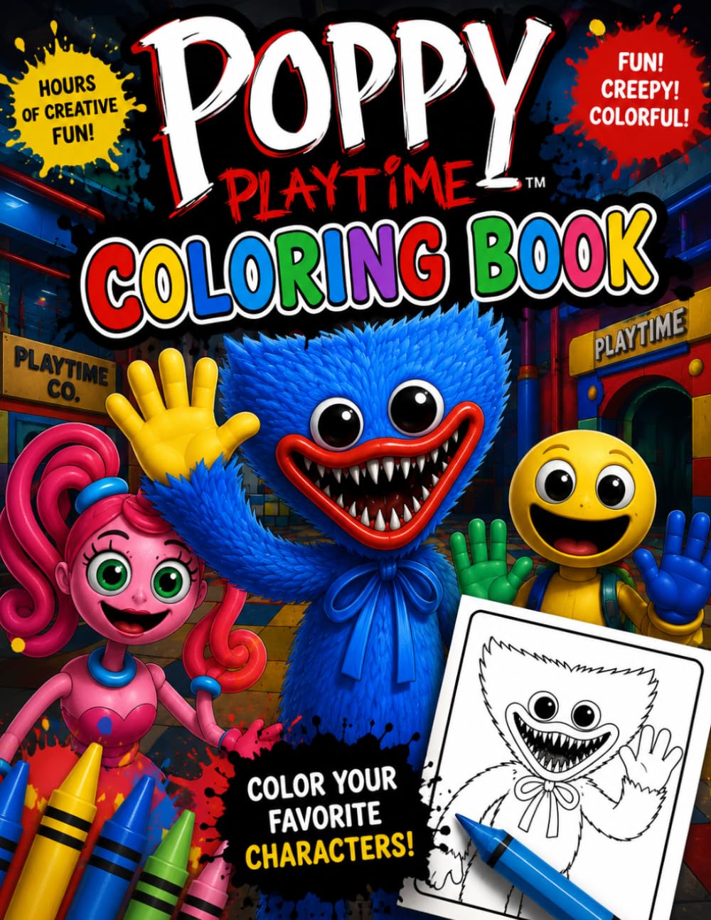 The Poppy Coloring Book: 70+ Spooky and Fun Coloring Adventures