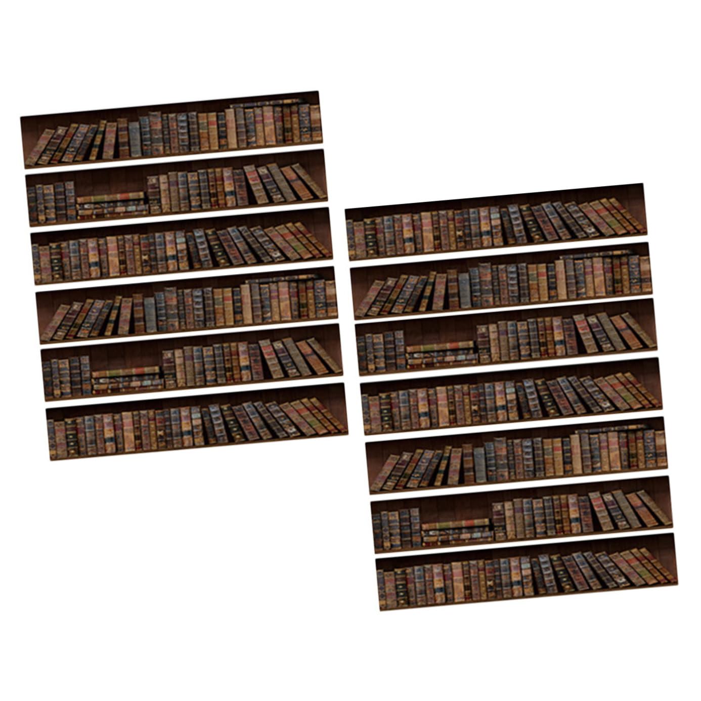 Autocollants muraux bibliothèque UPKOCH en PVC pour déco escaliers