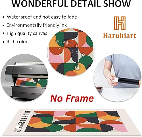 Miniatura 6 de Haruhiart Bauhaus - Póster de la exposición 1923, colorido arte de pared moderno de mediados de siglo, arte geométrico, imagen colorida moderna para