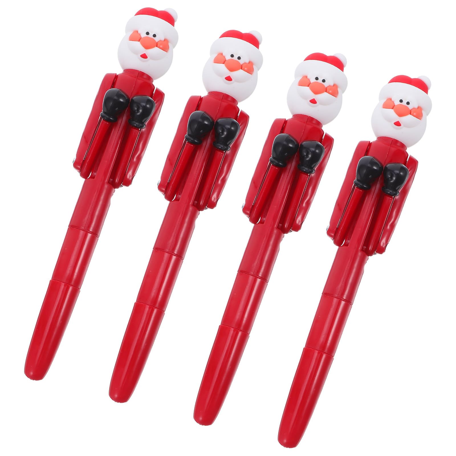 FRCOLOR 16 Pezzi Penna a Sfera Natalizia Babbo Natale da Boxe, Rossa