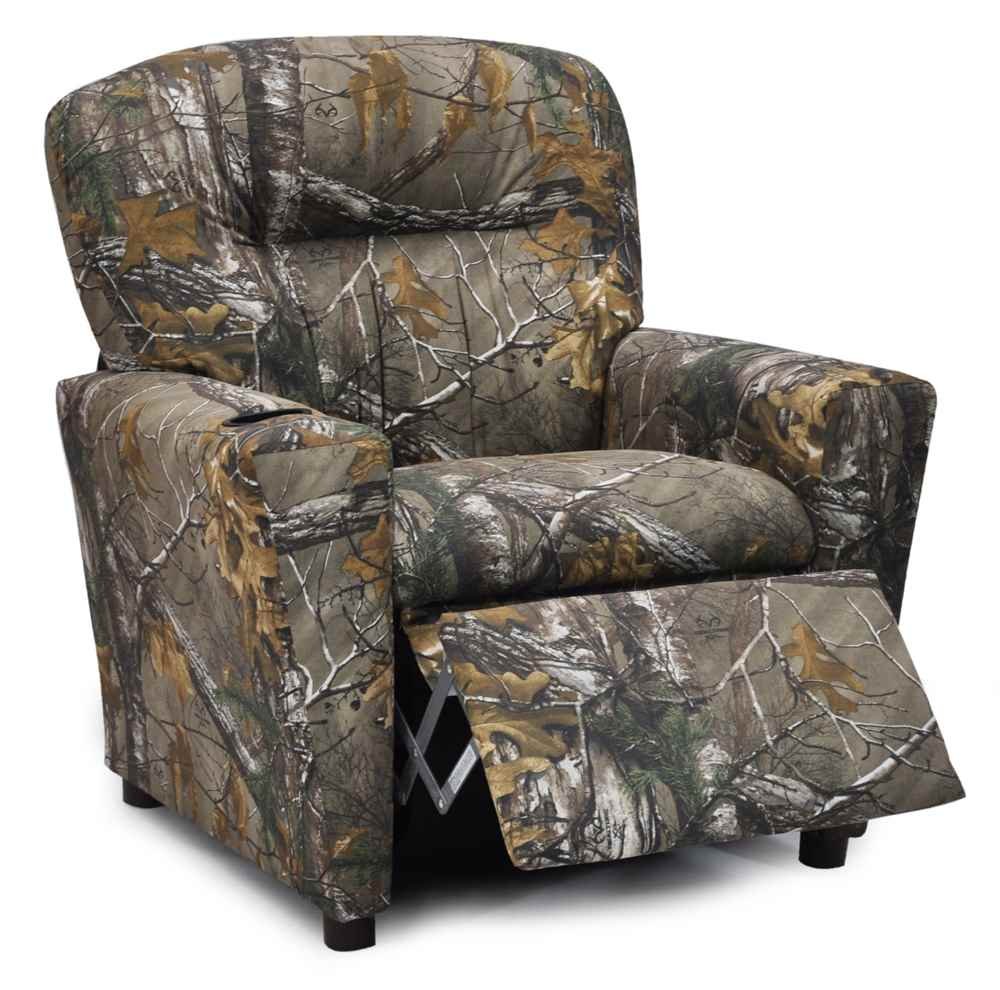 Kidz World Real Tree Camouflage Kids Recliner