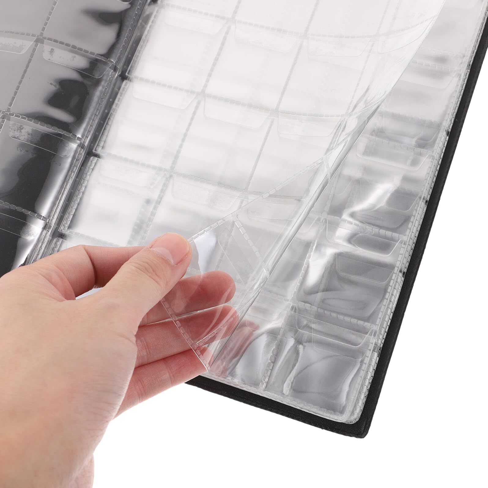Hemobllo Album per Monete da Collezione in Pu e Organizzatore per Collezione di Monete Libro per Collezionisti Portatile e Robusto per Conservare ed Esporre