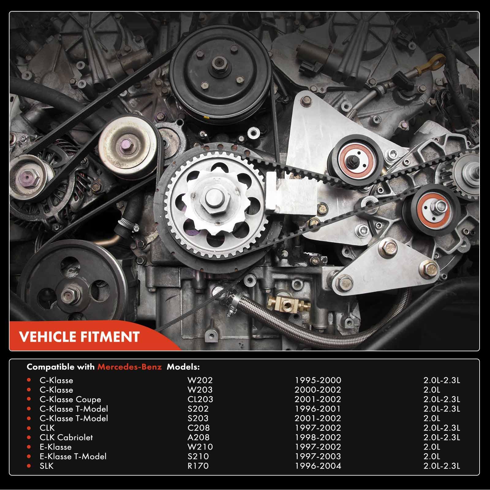 Frankberg Cinghia Dentata Auto Diesel Compatibile con Classe C W202 C200 C230 2.0L 2.3L 1995-2000 CLK C208 200 230 2.0L 2.3L 1997-2002 Classe E W210 E200 2.0L 1997-2002