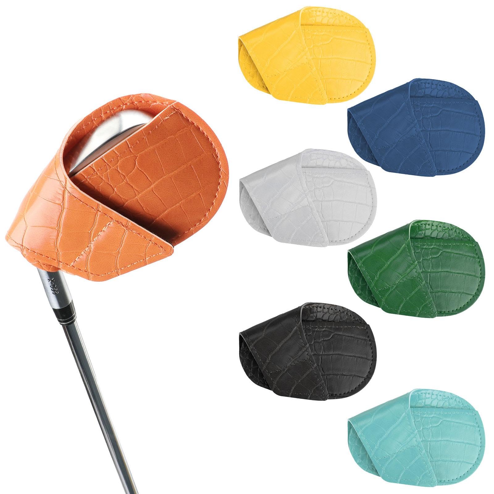 Fenteer 10 Pièces Housses de Tête de Fer de Golf Protège-fers Ensemble Club Protège-Couvre-Club PU Cuir Imperméable Protection Convient Aux Cadeaux Sa