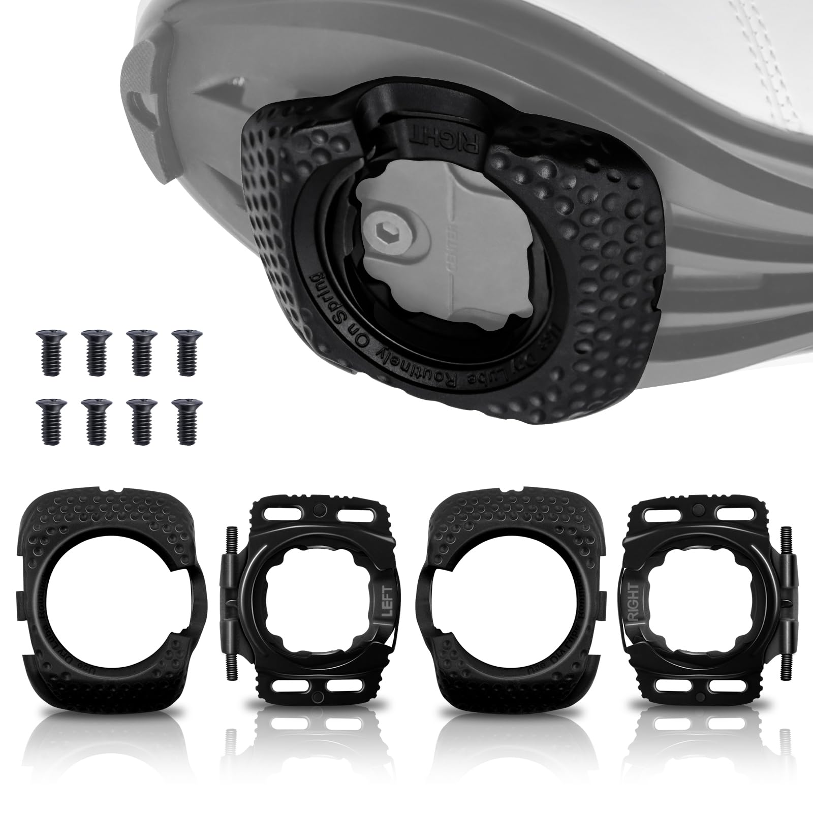 PEDALES SPEEDPLAY ZERO STAINLESS ROAD CON CALAS WALKABLE NEGRO