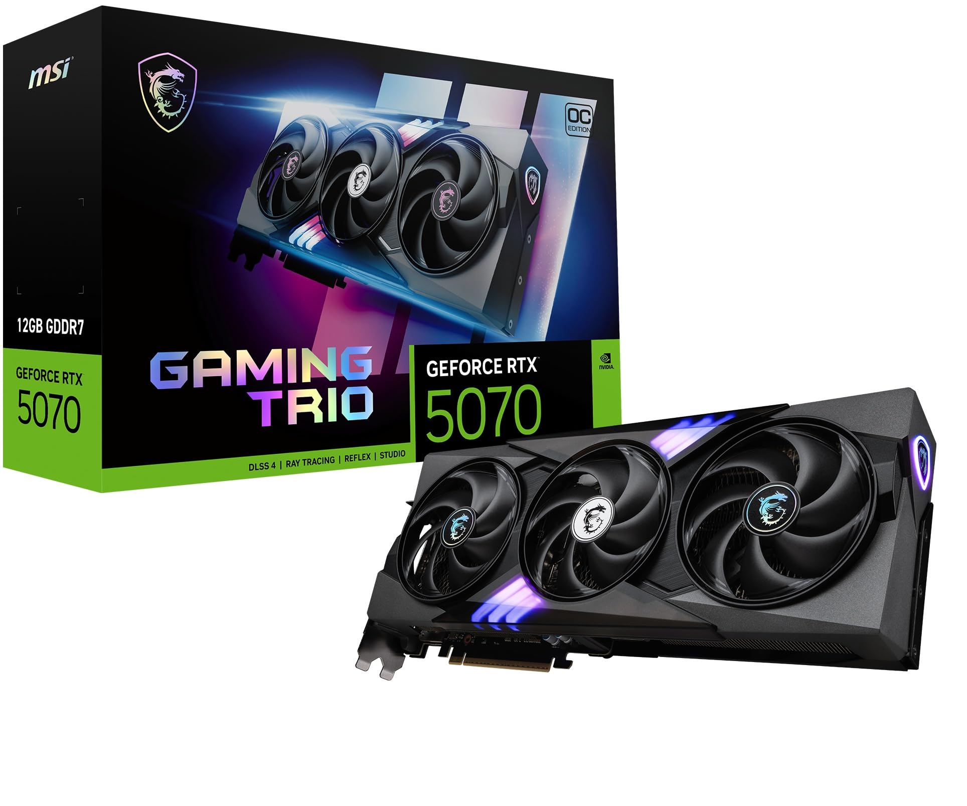 Amazon.co.jp: MSI GeForce RTX 5070 12G GAMING TRIO OC グラフィック 